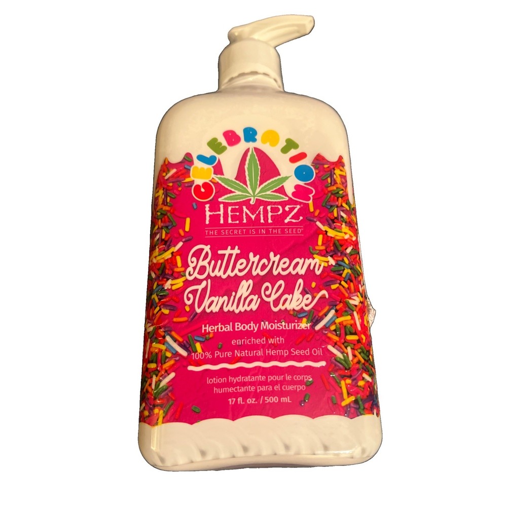Hempz Lotion Herbal Body Moisturizers 17 fl oz - Buttercream Vanilla Cake